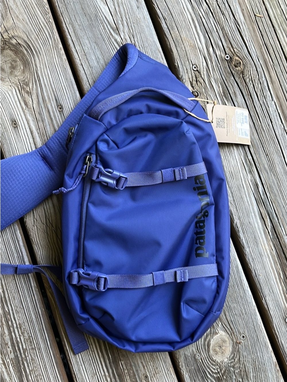 Patagonia Blue Crossbody Sling Bag. New